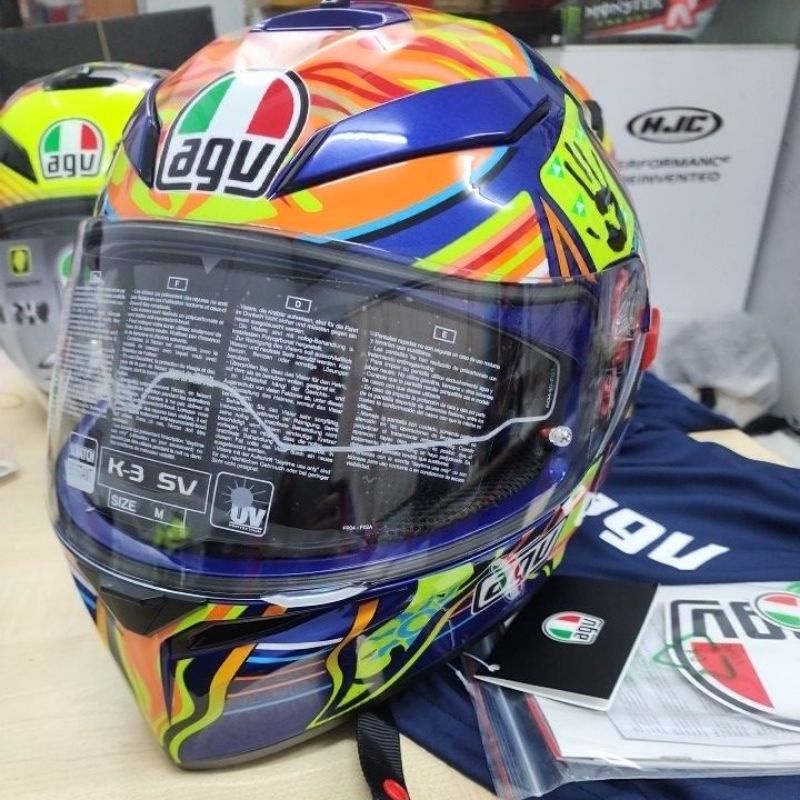 HELMET AGV K3 SV E2205 TOP ASIA3 FIVE CONTINENTS (SIZE L) | Shopee Malaysia