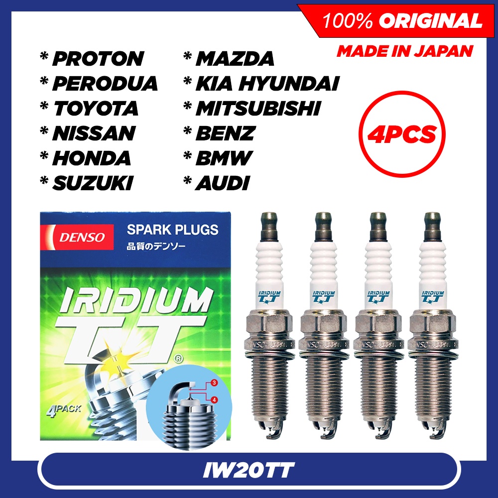 IW20TT DENSO IRIDIUM TT SPARK PLUG IW20TT 4709 (4PCS) Kancil Wira ...