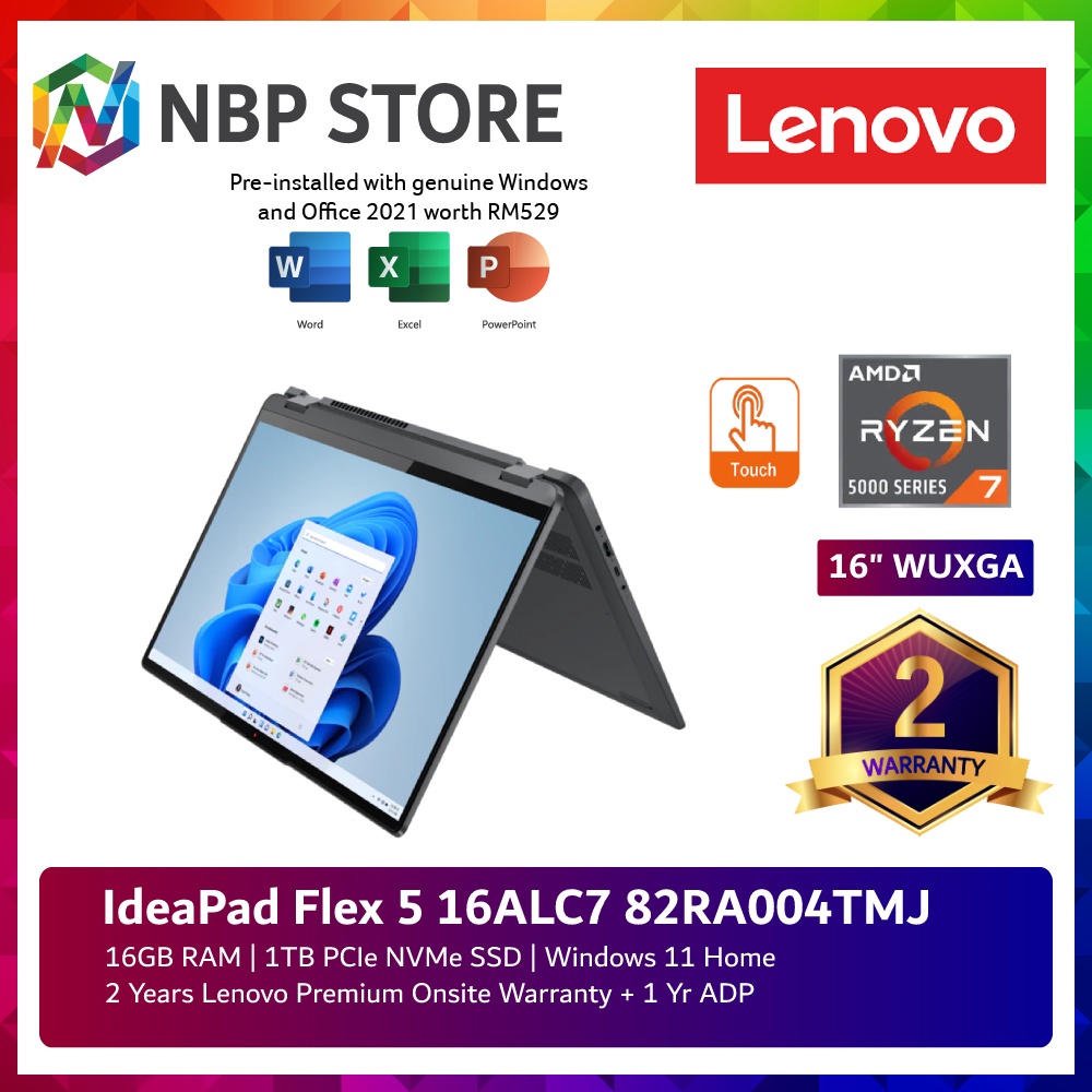 IdeaPad Flex 5 16ALC7 82RA004TMJ 16