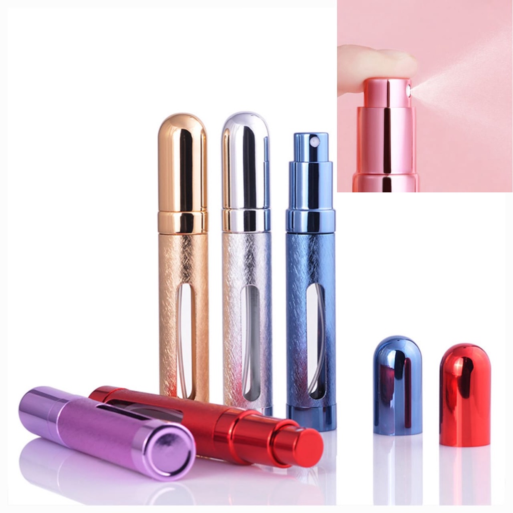 Zibuyu Travel Perfume Atomizer 12ml for Purse with Refillable Glass Spray and Metal Housing main image 1
