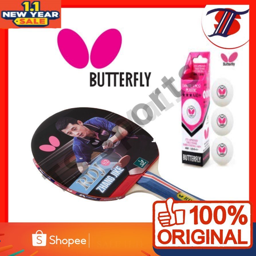 Butterfly RDJS2 pingpong bats Table Tennis Racket Ping Pong Bat with