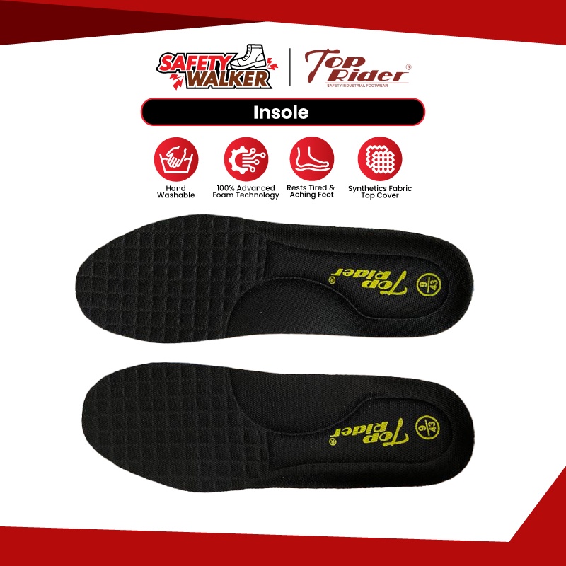 Safetywalker Top Rider Insole Safety Shoes Insole Arch Support Shopee