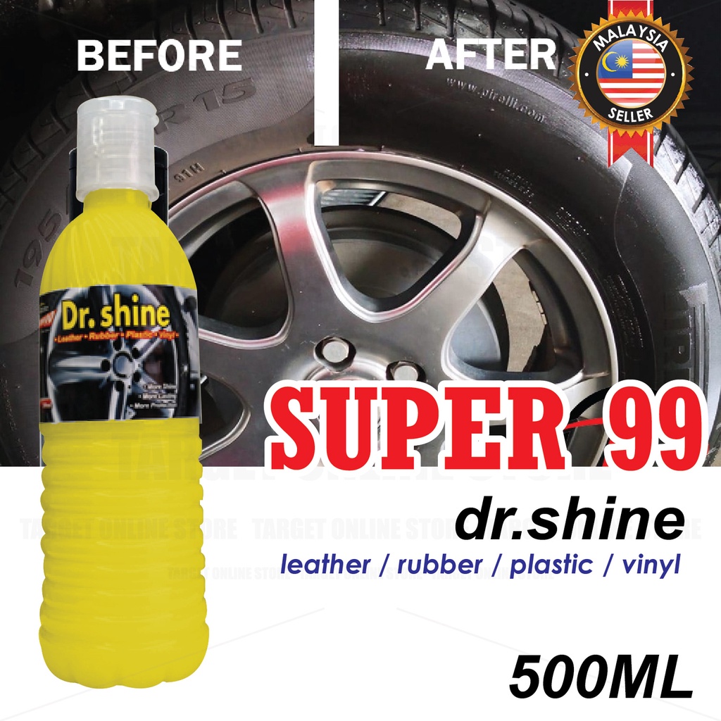Super 99 Car Tyres Wax Shine Polish Dr Shine 500ml Leather Shoes