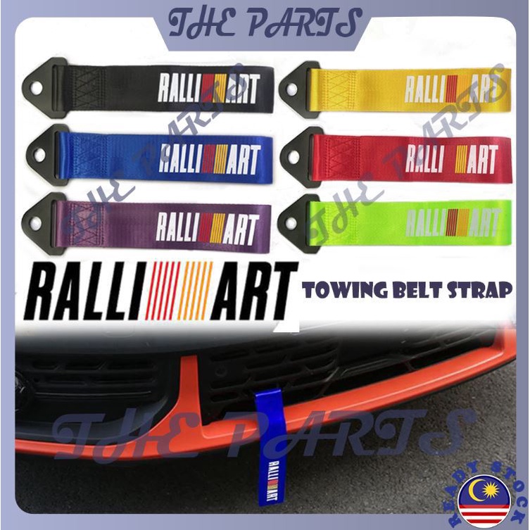 Universal RALLIART I Towing Strap Belt Car Front Rear Bumper Car Tow ...