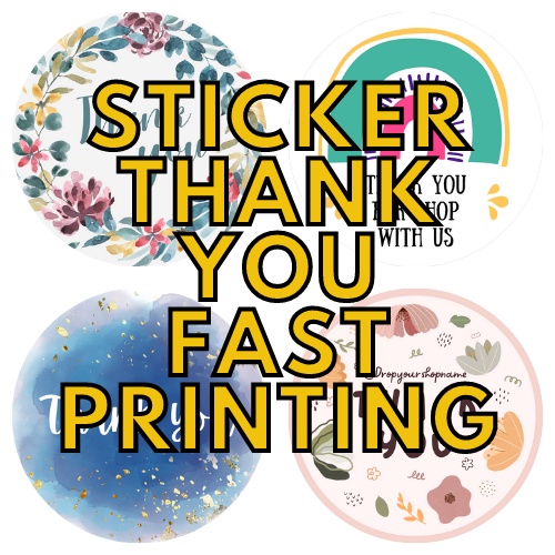 Thank You Sticker / Terima Kasih Sticker Label / Packaging Sticker ...