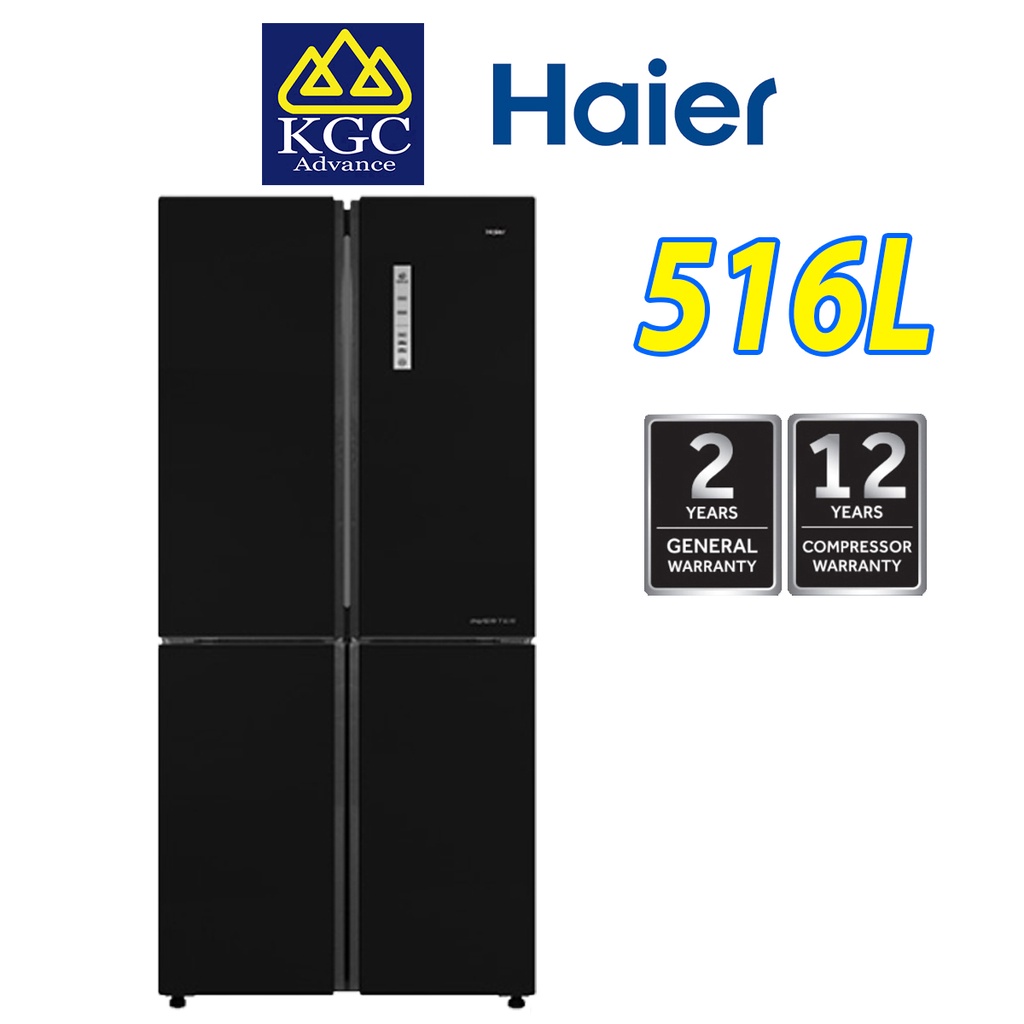 Haier 4 Door Glass Series Inverter Refrigerator (516L) HRFIG525AM(GB