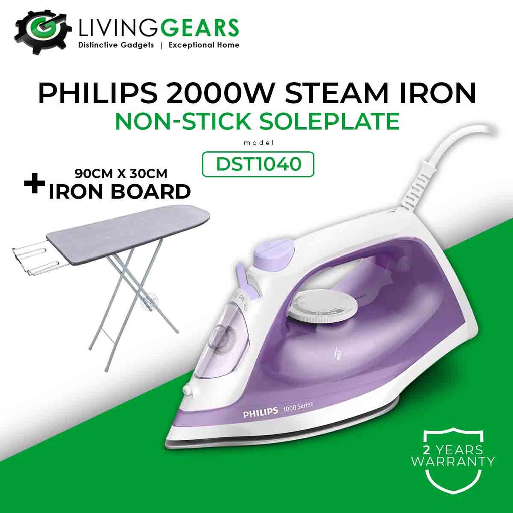 PHILIPS 2000W Steam Iron with NonStick Soleplate DST1040 Shopee Malaysia