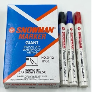 G-12 Permanent Snowman Marker (Pcs) | Shopee Malaysia