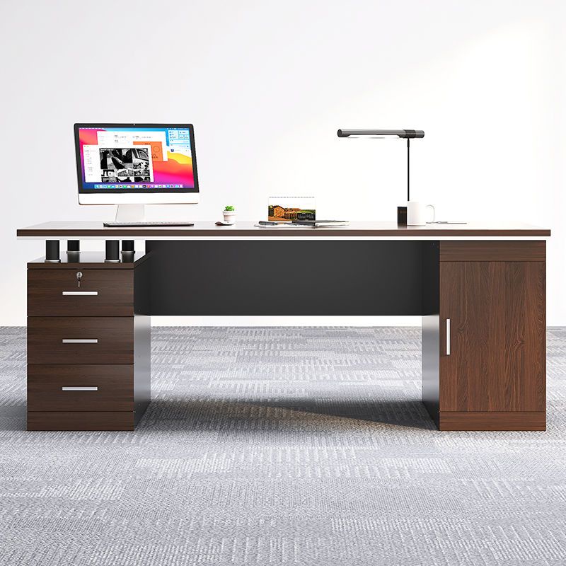 Desk computer desk boss desk office modern double executive desk