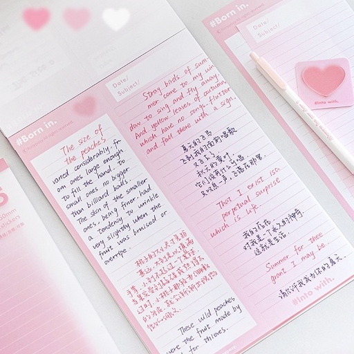 Cdaily|Tearable Paper Gradient Color Notebook ins Student b5 Note ...