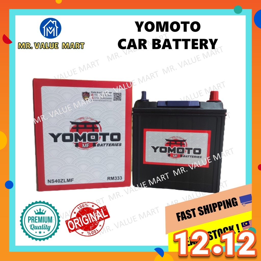 【SARAWAK YOMOTO YOKOHAMA Maintenance Free Car Battery Bateri Kereta With Installation