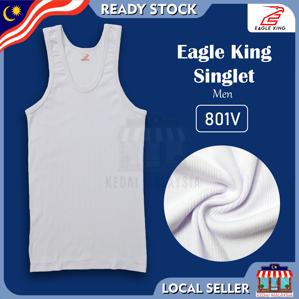 Eagle King Men's Singlet Innerwear/ Boy Singlet Inner Wear/ White ...