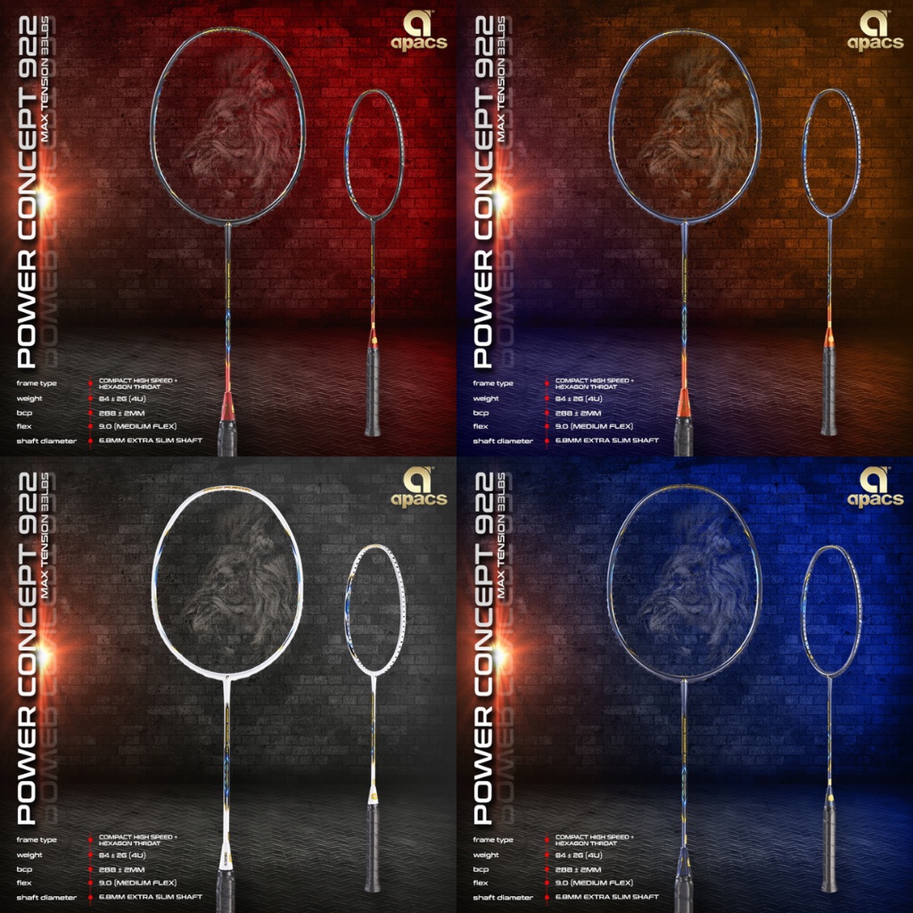 Apacs Power Concept 922 Badminton Racket [Free String & Grip ...