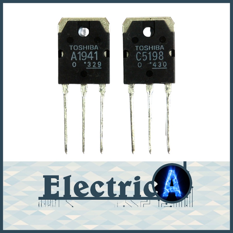 2SA1941 2SC5198 1 Pair ORIGINAL TOSHIBA A1941 C5198 PNP NPN 10A 140V TO