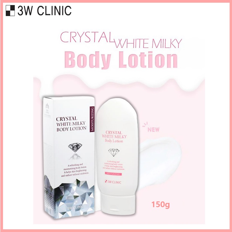 [3W CLINIC] Crystal White Milky Body Lotion 150g Shopee Malaysia