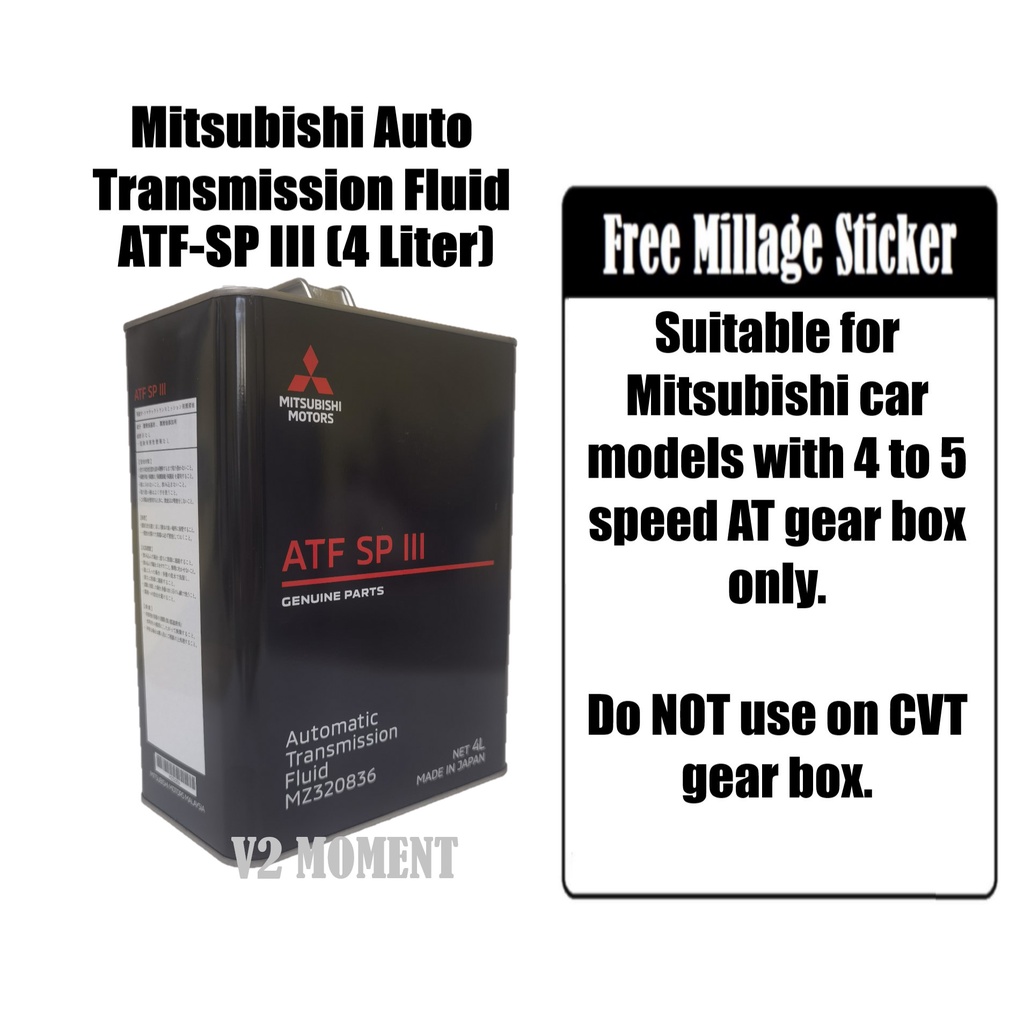 Mitsubishi ATF SP3 Automatic Transmission Fluids 4L (Do Not Use For CVT ...