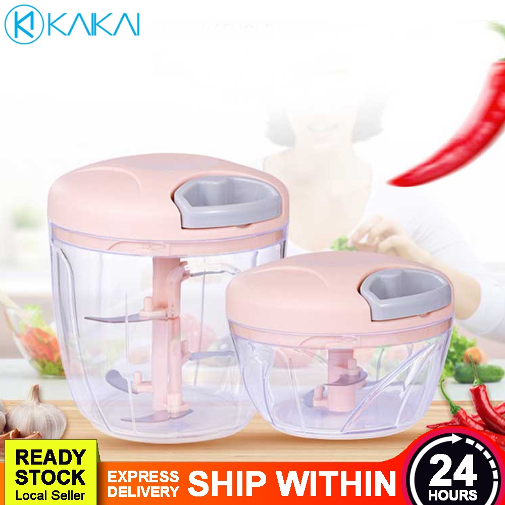 🔥 BPA FREE 🔥 Hand Pull Manual Garlic Chopper Vegetable Onion Cutter ...
