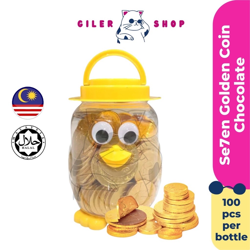 Golden Coin Chocolate Se7en 100pcs Penguin Golden Chocolate Coins ...