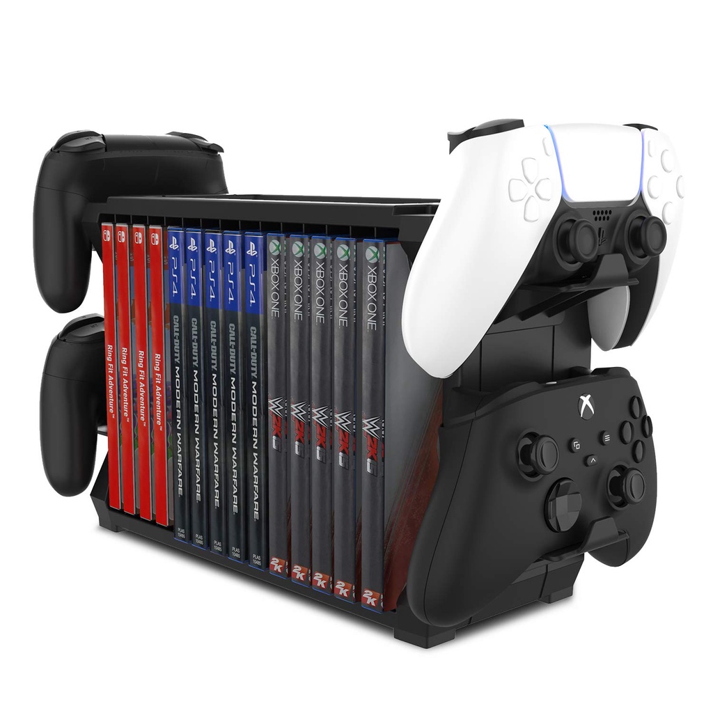 Games Storage Tower (Up to 15 CD Disc) For PS5 Game Disk Rack and ...