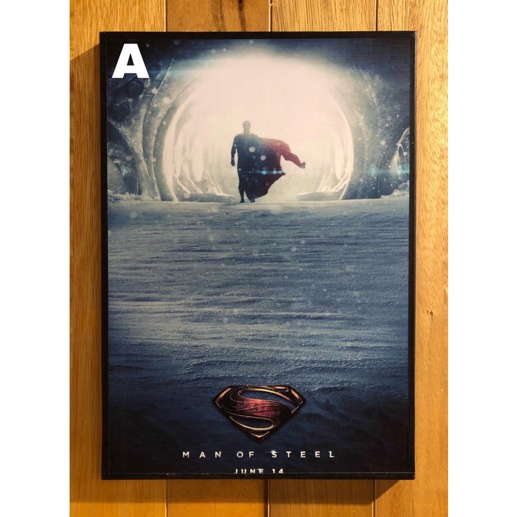(Ready Stock) Home decoration DC Superman small framed with lamination ...