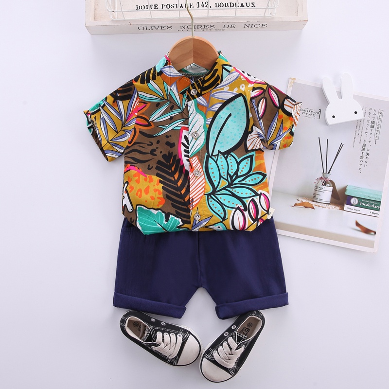 Baby boy floral outlet shirt