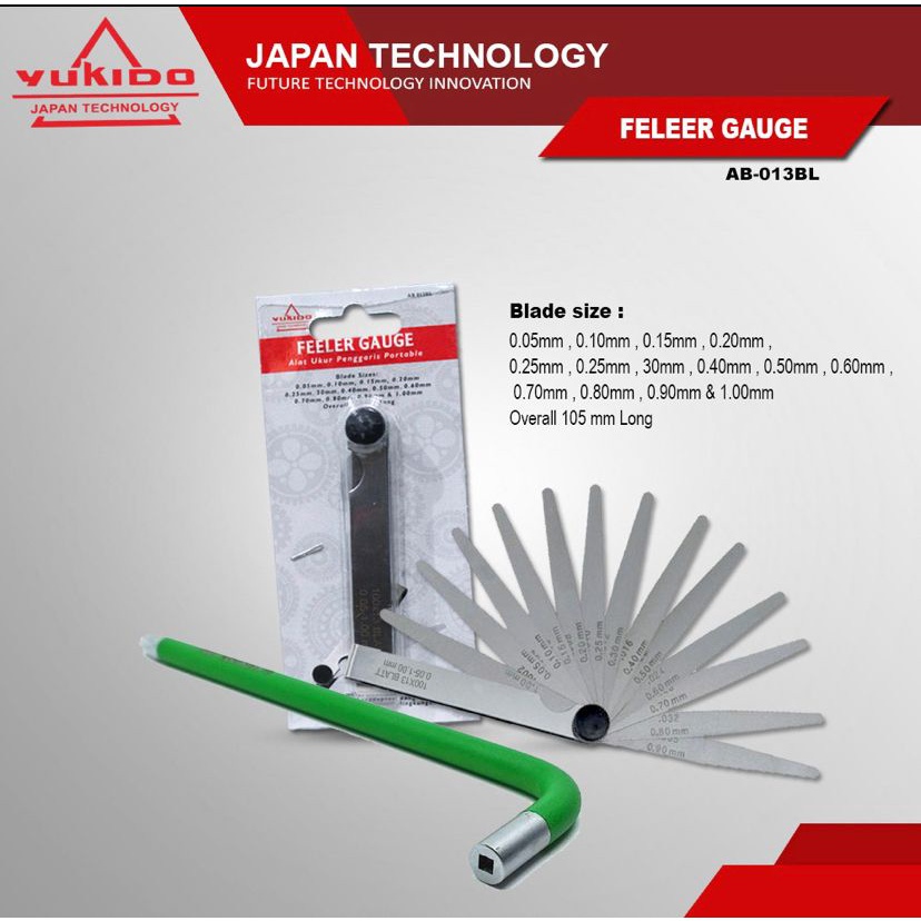 Key SET L Valve Adjustment Lock+Feeler Gauge 13pcs/Fuller Motor Valve