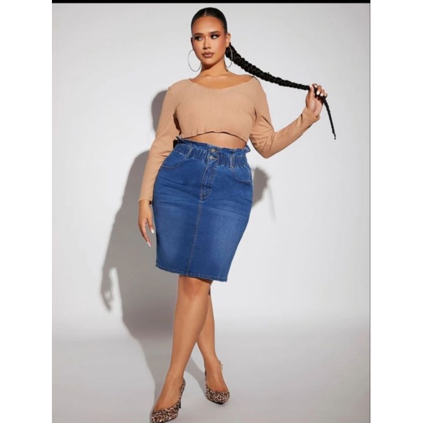 Plus size outlet 28 denim skirt