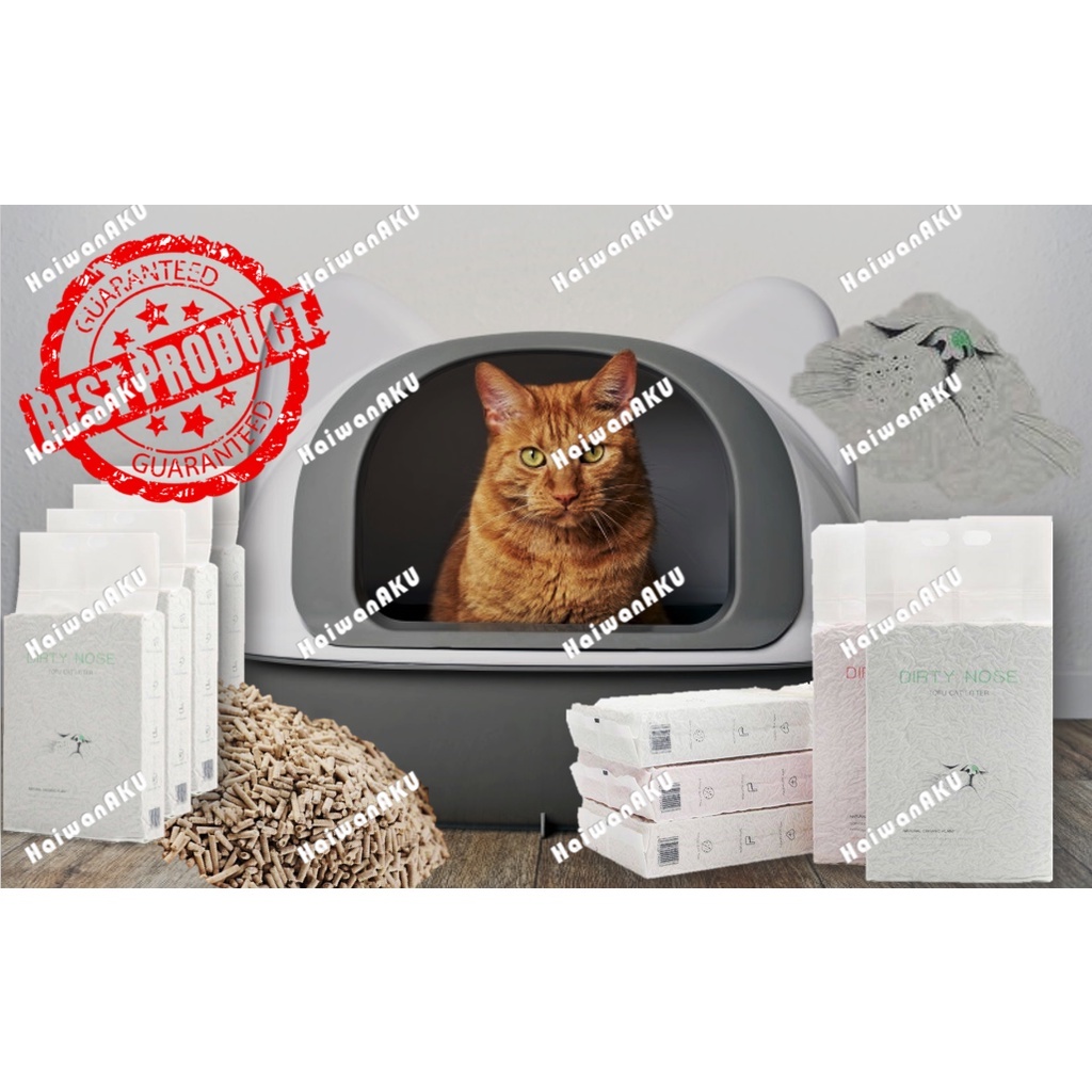 Dirty Nose Super Clumping Cat Litter Tofu 6L Shopee Malaysia