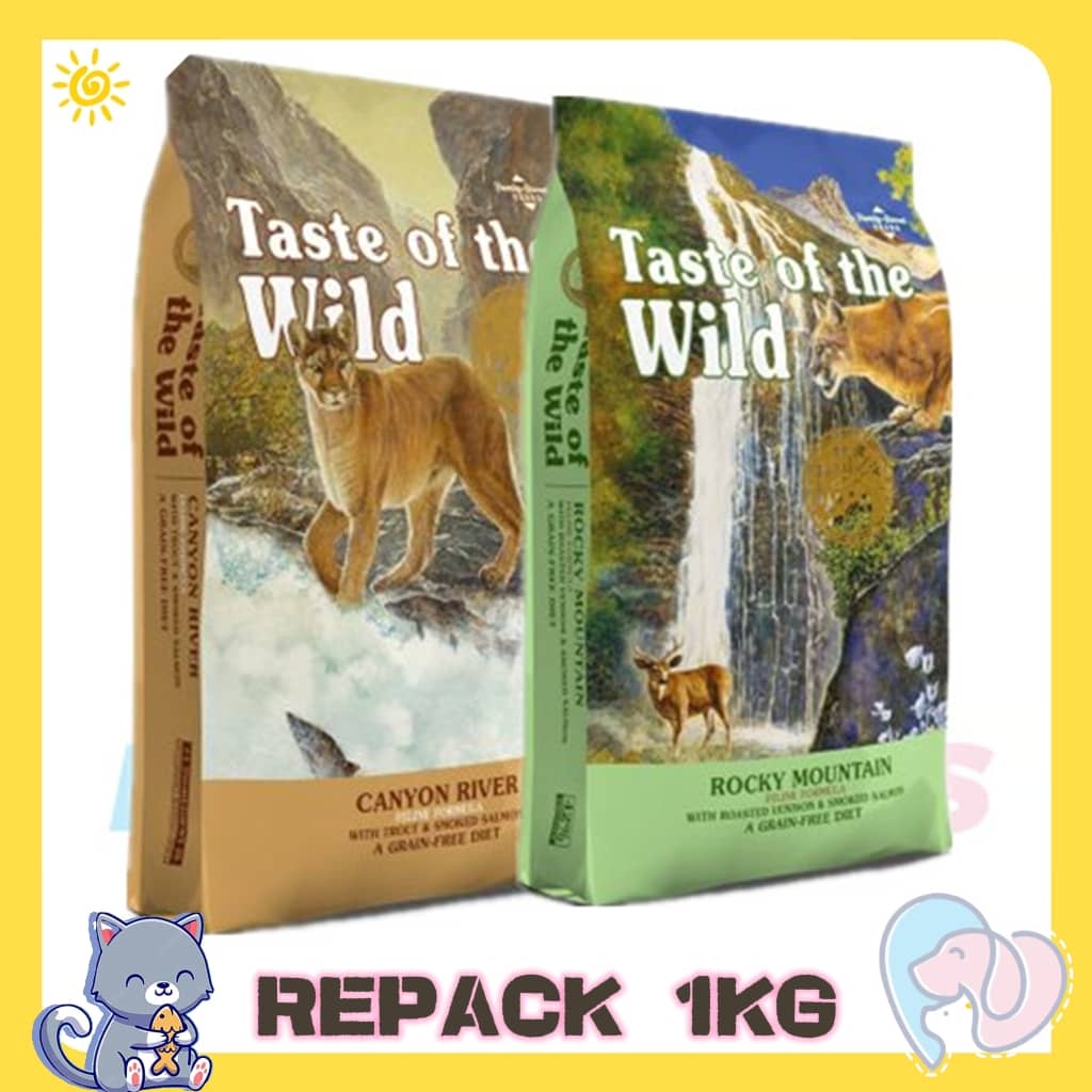 Taste Of The Wild Dry Cat Food from USA Repack 1kg Shopee Malaysia