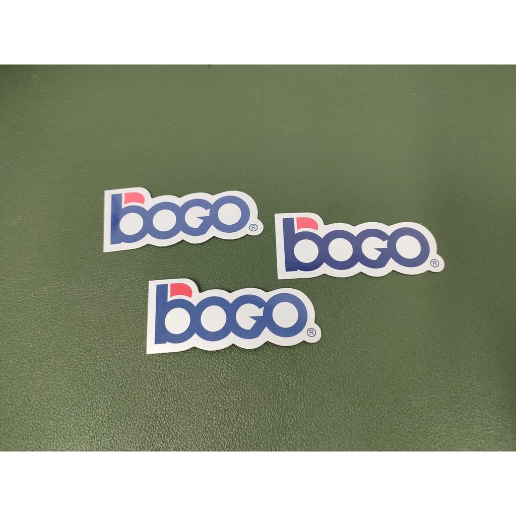 BOGO Sticker Original BOGO Visor Sticker bogo Blue 1pcs Visor Sticker Shopee Malaysia