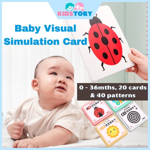Kidstory Montessori Baby Flash Card Baby Sensory Card Baby Visual