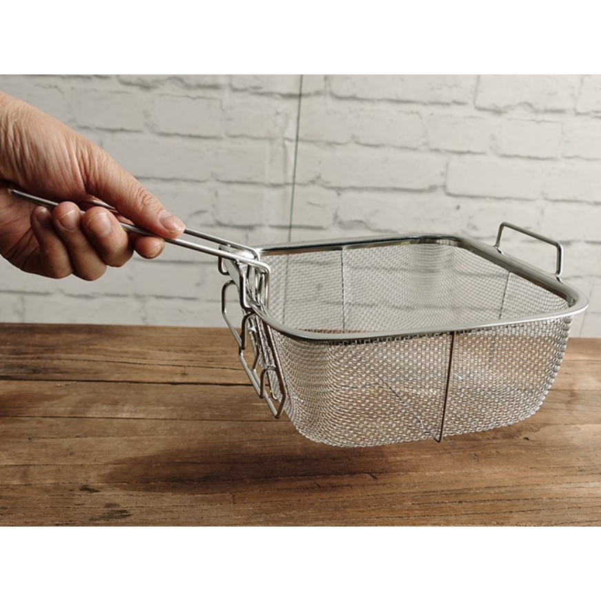 Ready Stock!! Stainless Steel Square Frying Basket with Attachable