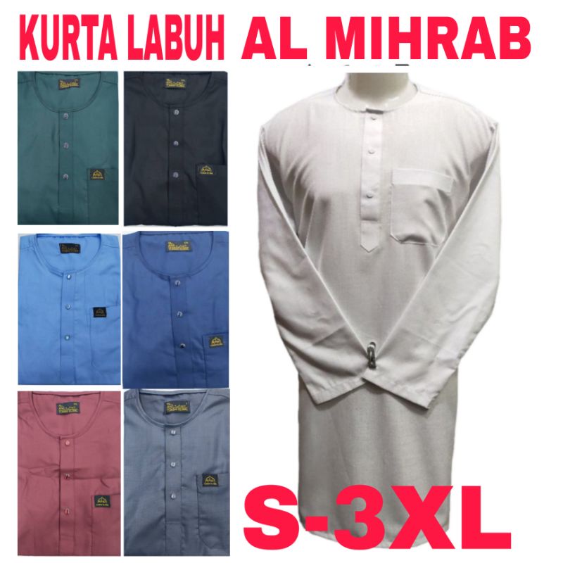 Kurta Labuh Sufi @ Haji @ Karkon Kain Cotton+(Al mihrab) | Shopee Malaysia