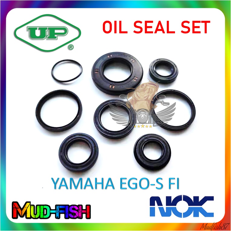 Yamaha Ego S Fi Engine Oil Seal Oring Set Up Nok Shopee Malaysia