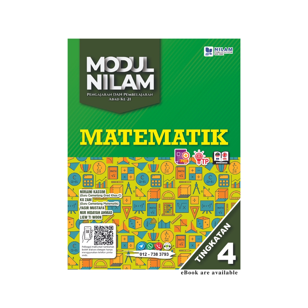 NILAM Modul Matematik Tingkatan 4 (2023) Mathematics Form 4 Dwibahasa ...