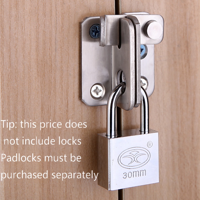 Metal Security Door Latch Heavy Duty Door Safety Latch Stainless Steel