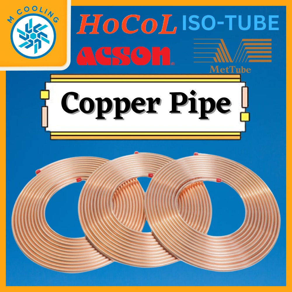 [BIG OFFER] COPPER PIPE ( COPPER TUBE ) THICKNESS 0.61mm UR / ACSON