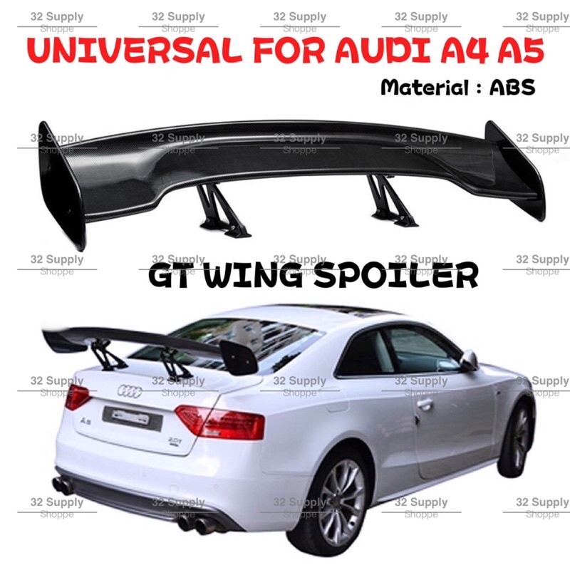 🔥AUDI A4 A5 GT WING SPOILER UNIVERSAL FOR ALL SEDAN CAR : WIRA WAJA ...