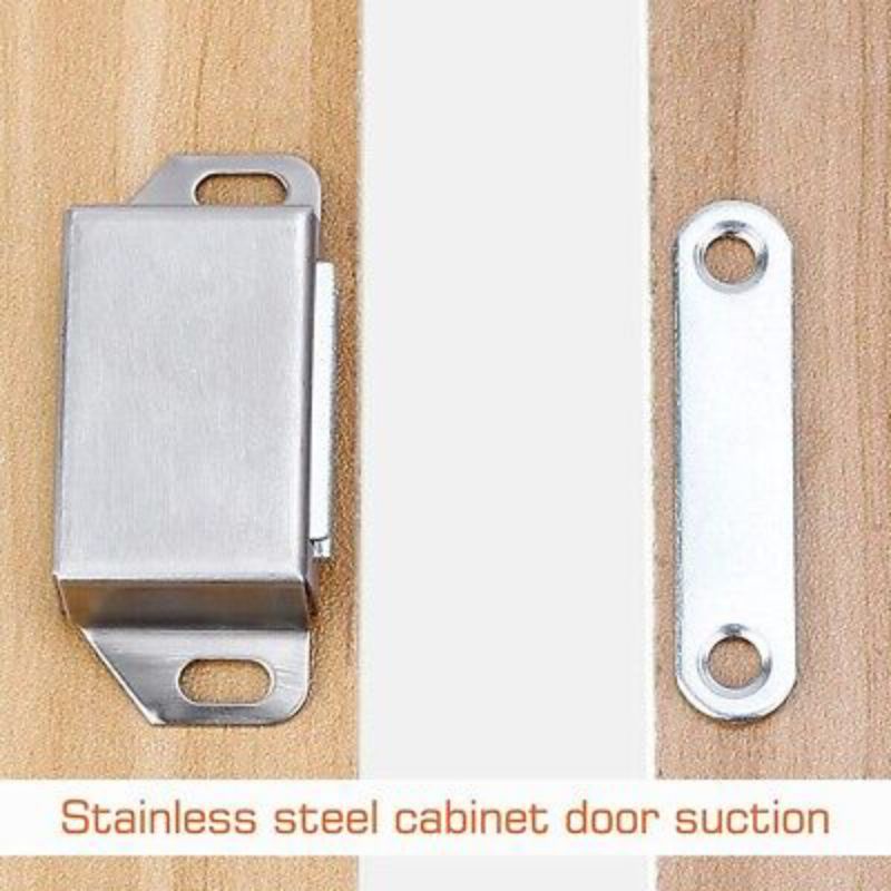 3pcs Magnetic Catch Stainless steel Heavy Duty Cupboard Door Latch ...