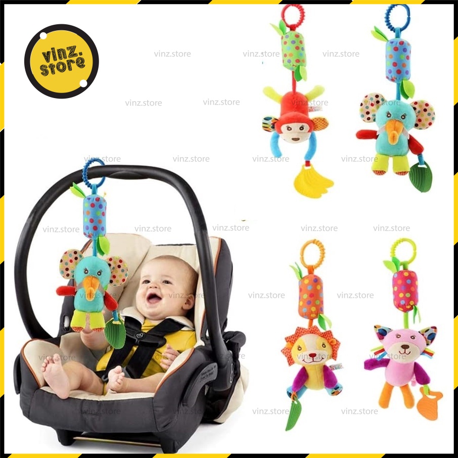 Baby Infant Toy Stroller Bed Cot Crib Hanging Doll Teether Dangle ...