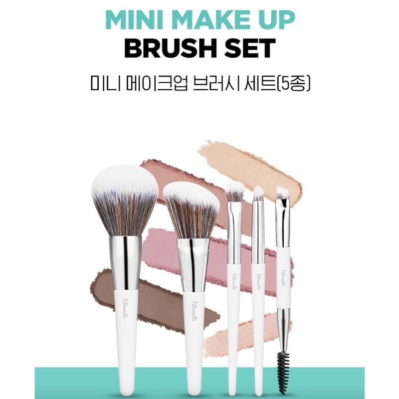 Fillimilli Mini Makeup Brush Set 5pcs