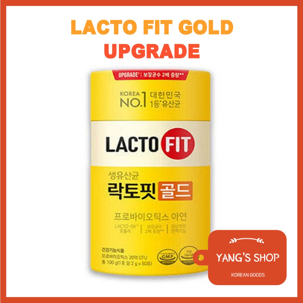 [chong Kun Dang] With Box Upgrade 5x Lacto Fit Gold 50stick Box Probiotics Lactofit Korean