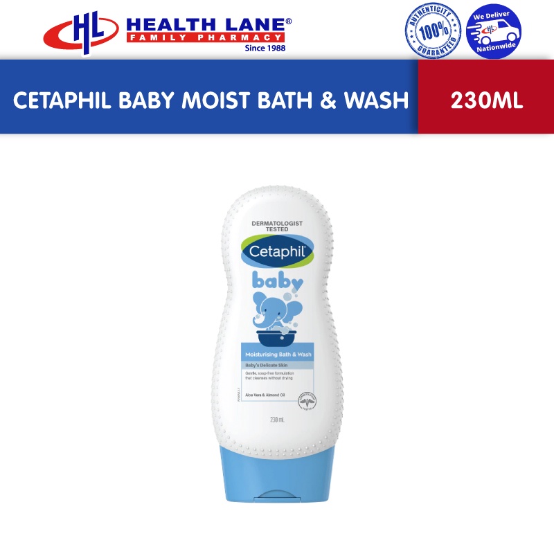 Cetaphil baby moist bath & sales wash 230ml