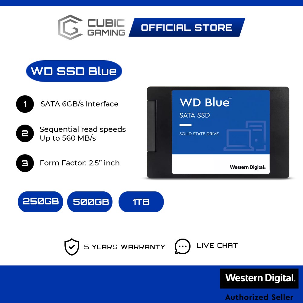 Wd Ssd Blue 250 Gb 2.5 Int Sata 3d