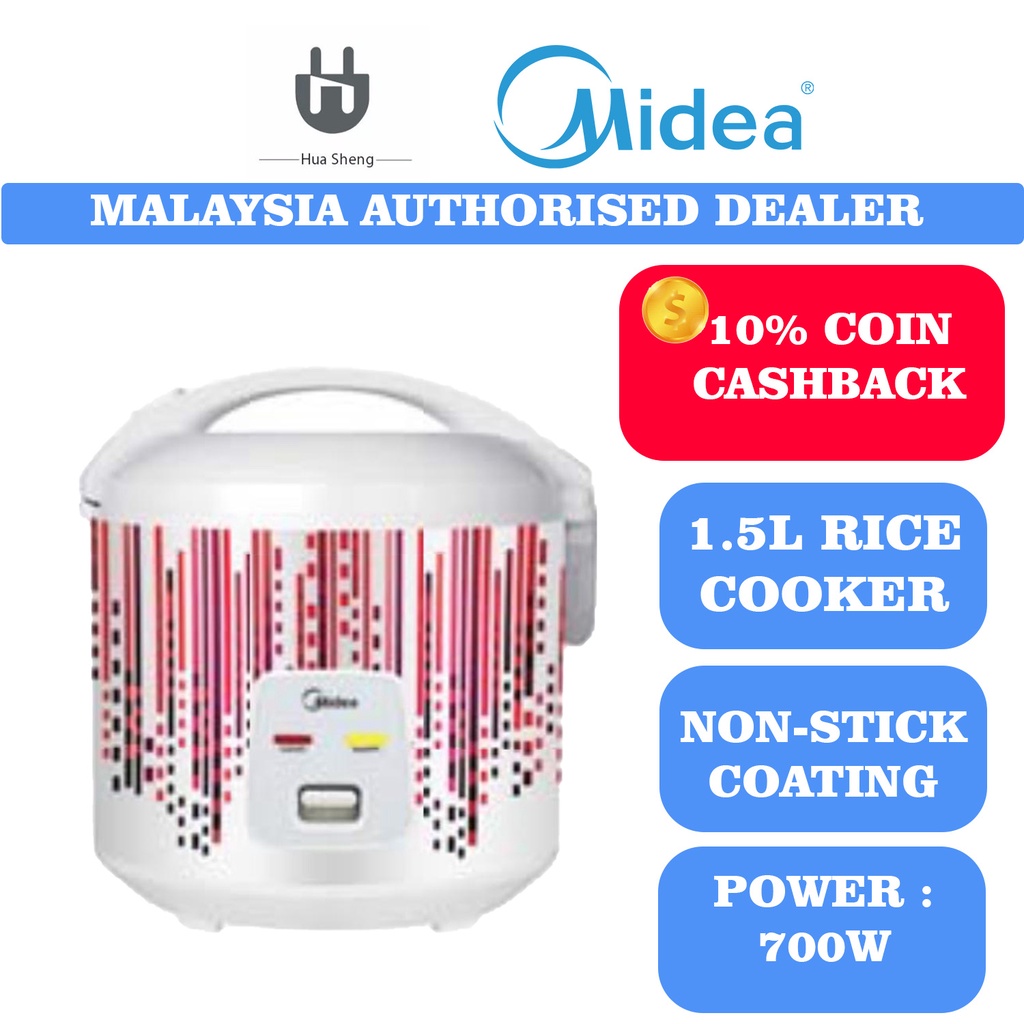 Midea Jar Rice Cooker 1.8L/1.0L MB-18YH/MR-CM1021/MR-CM1521 | Shopee ...