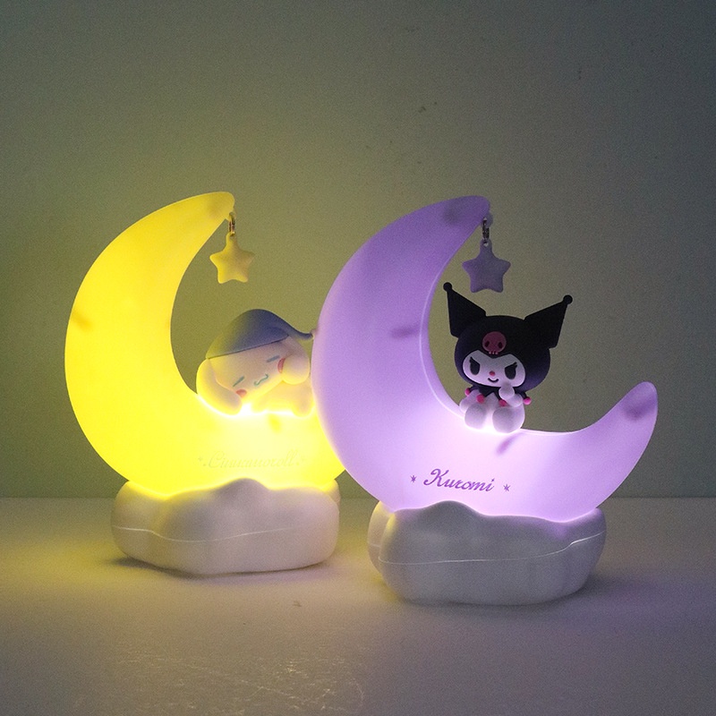 Sanrio Miniso Led Night Light Kuromi Cinnamoroll Rechargeable 3 Level