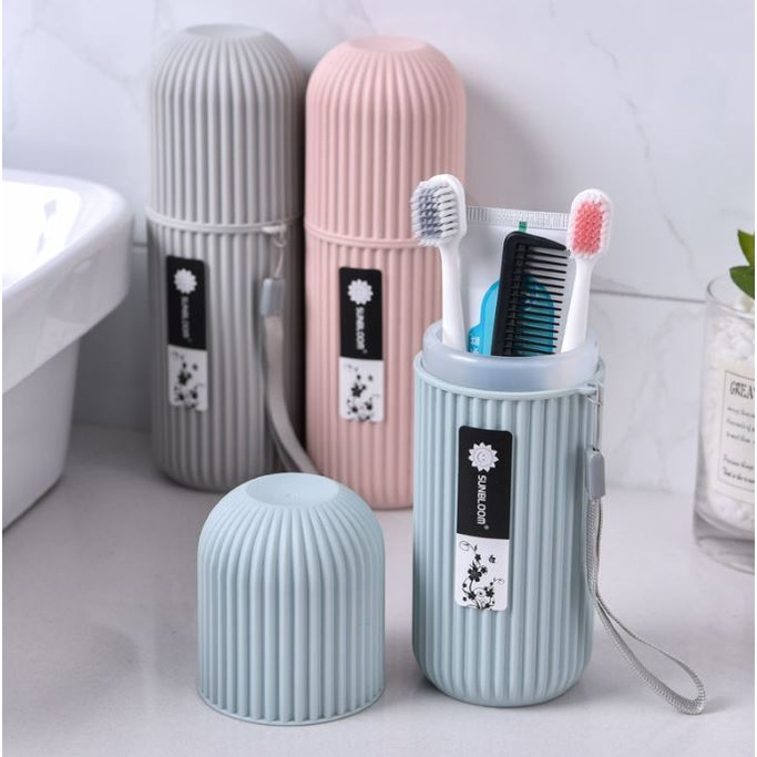 Travel Toiletries Storage Cup Portable Toothbrush Case Toothpaste Box
