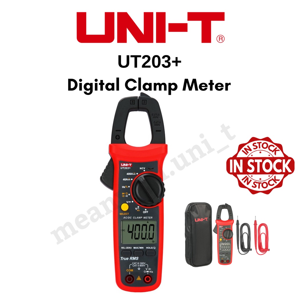 [ORIGINAL] UNIT UT203+ 400600A Capacitance Digital Clamp Meter