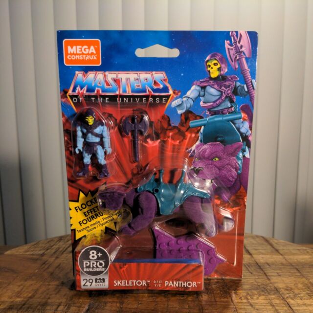 Figurine Mattel Mega Construx MOTU – Skeletor Et Panthor Floquée – Neuve Sous Blister
