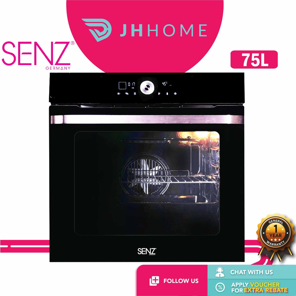 Senz 75L Built in Oven 14 Functions SZOV751414F 12 Functions SZ